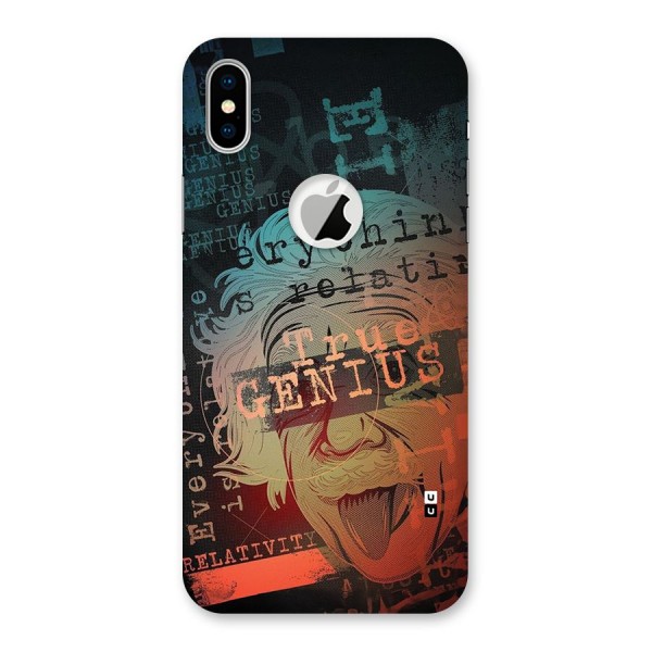 True Genius Back Case for iPhone X Logo Cut