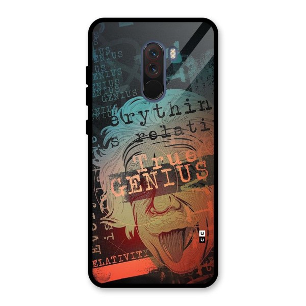 True Genius Glass Back Case for Poco F1