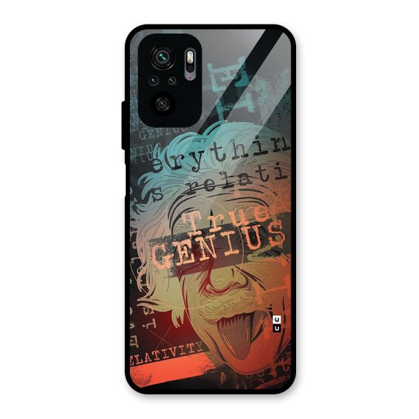 True Genius Glass Back Case for Redmi Note 10