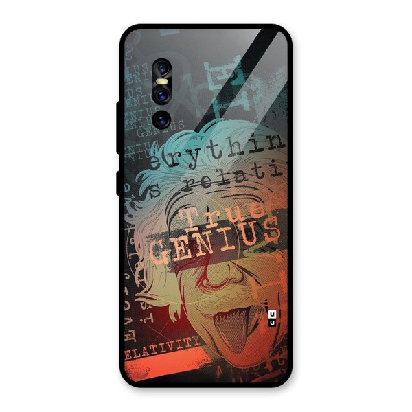 True Genius Glass Back Case for Vivo V15 Pro