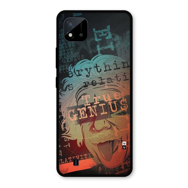 True Genius Metal Back Case for Realme C11 2021