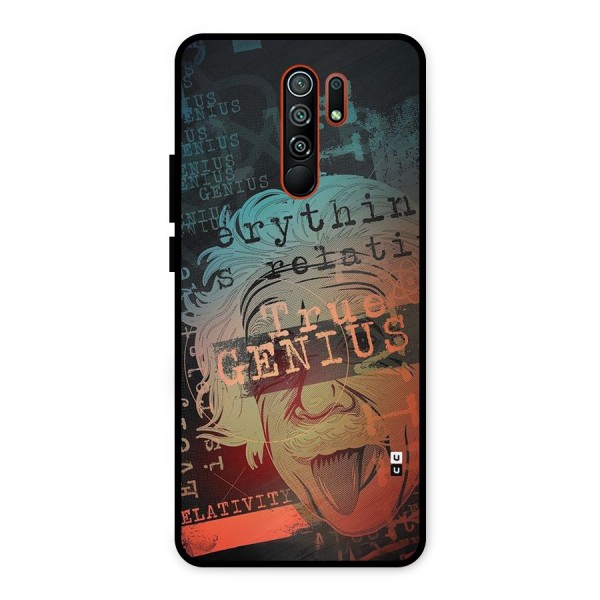 True Genius Metal Back Case for Redmi 9 Prime