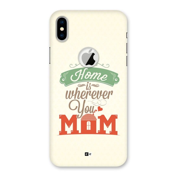 True Home Back Case for iPhone X Logo Cut