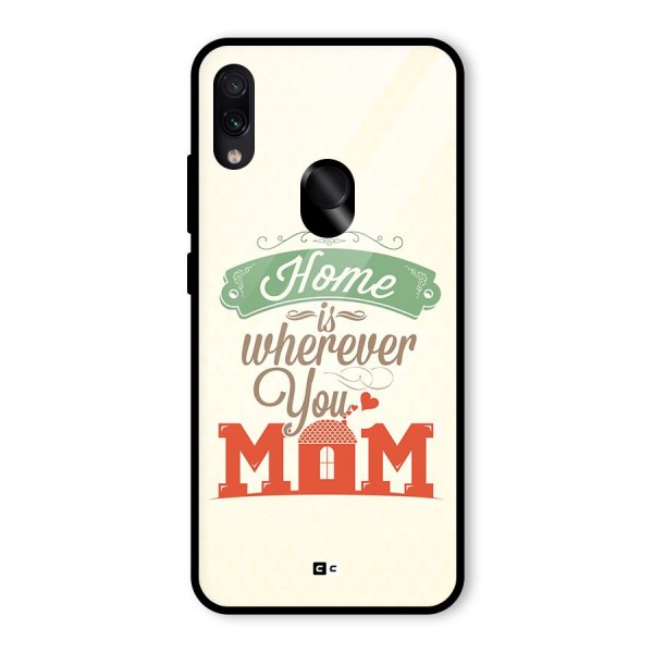 True Home Glass Back Case for Redmi Note 7