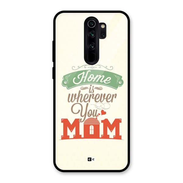 True Home Glass Back Case for Redmi Note 8 Pro