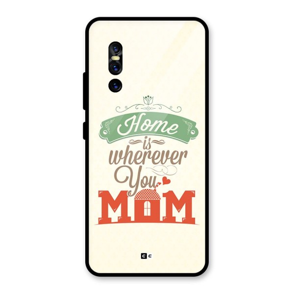 True Home Glass Back Case for Vivo V15 Pro