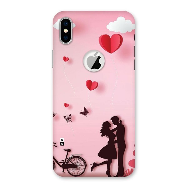 True Love Back Case for iPhone XS Logo Cut