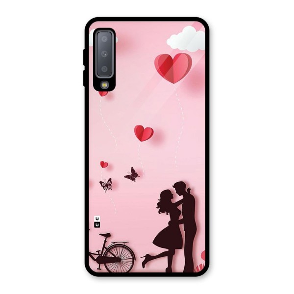 True Love Glass Back Case for Galaxy A7 (2018)