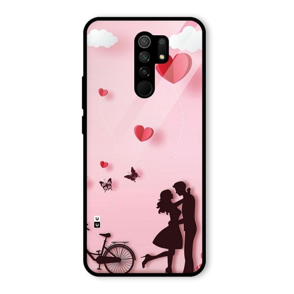 True Love Glass Back Case for Redmi 9 Prime