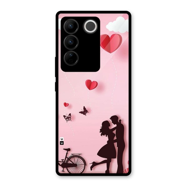 True Love Glass Back Case for Vivo V27 Pro