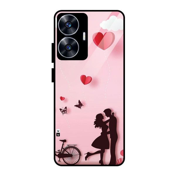 True Love Glass Back Case for realme C55