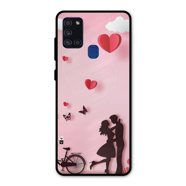 True Love Metal Back Case for Galaxy A21s