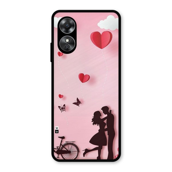 True Love Metal Back Case for Oppo A17