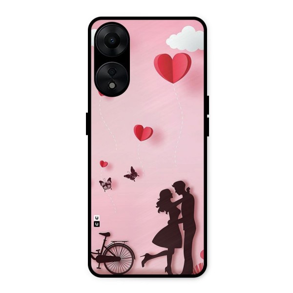 True Love Metal Back Case for Oppo A78 5G