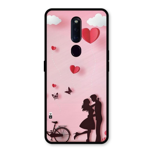 True Love Metal Back Case for Oppo F11 Pro