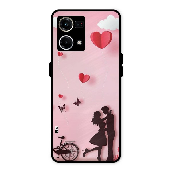 True Love Metal Back Case for Oppo F21 Pro 4G