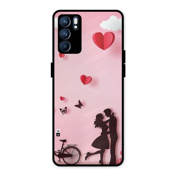 True Love Metal Back Case for Oppo Reno6 5G