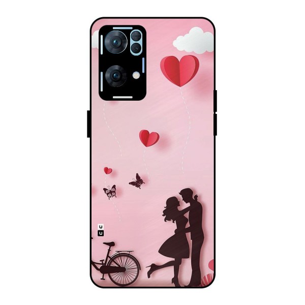 True Love Metal Back Case for Oppo Reno7 Pro 5G