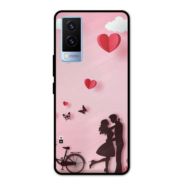 True Love Metal Back Case for Vivo V21e 5G