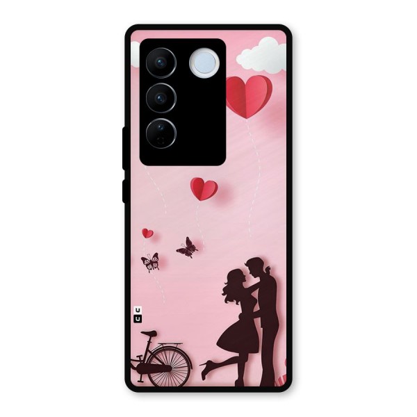 True Love Metal Back Case for Vivo V27 Pro