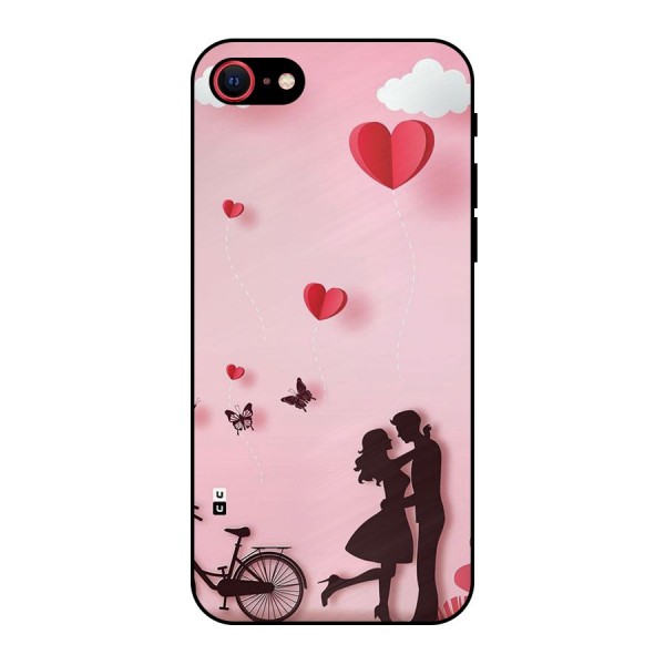 True Love Metal Back Case for iPhone 8
