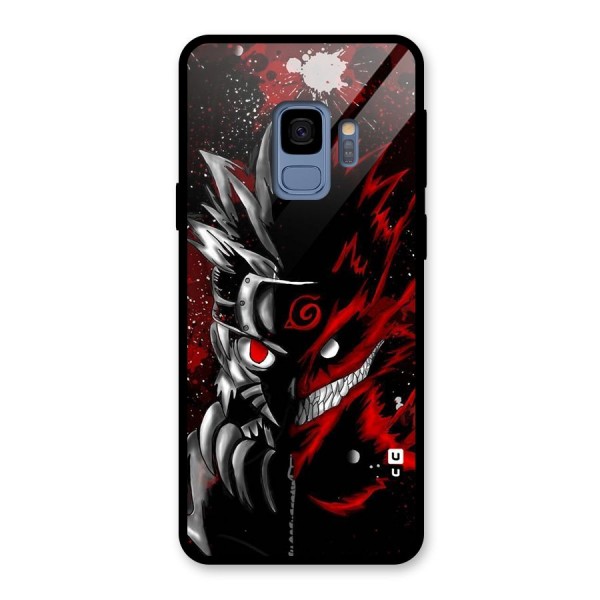 Two Face Naruto Glass Back Case for Galaxy S9