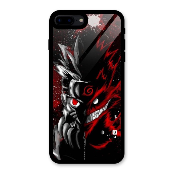 Two Face Naruto Glass Back Case for iPhone 7 Plus