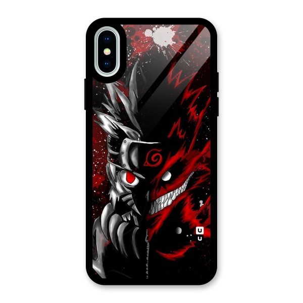 Two Face Naruto Glass Back Case for iPhone X