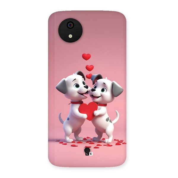 Two Puppies Together Back Case for Canvas A1  AQ4501