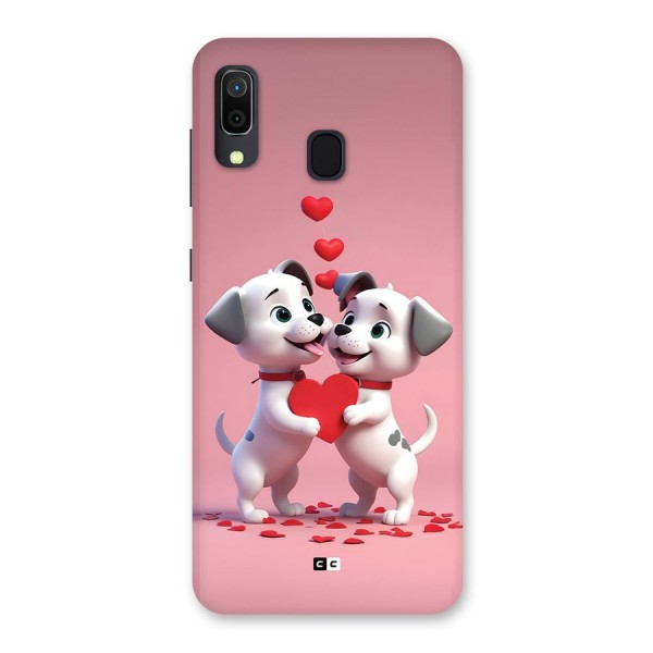 Two Puppies Together Back Case for Galaxy A20