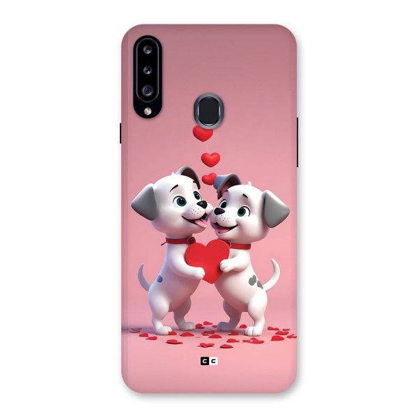 Two Puppies Together Back Case for Galaxy A20s