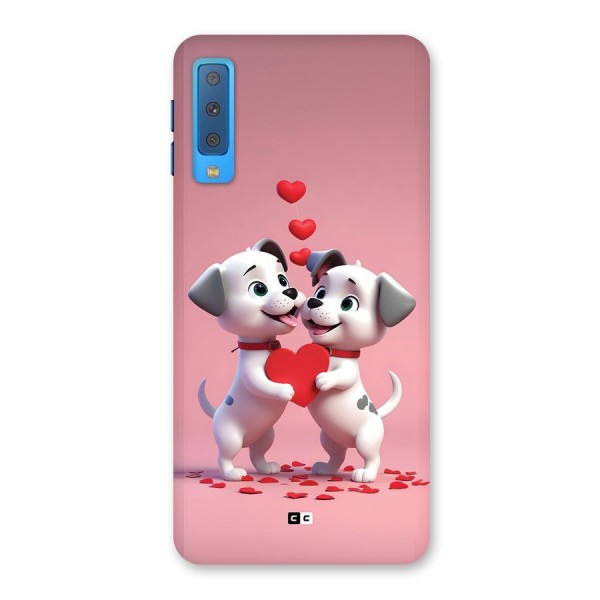 Two Puppies Together Back Case for Galaxy A7 (2018)