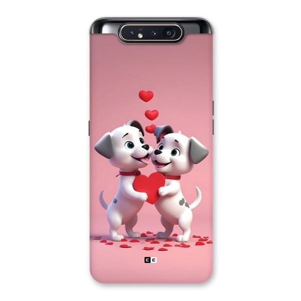 Two Puppies Together Back Case for Galaxy A80