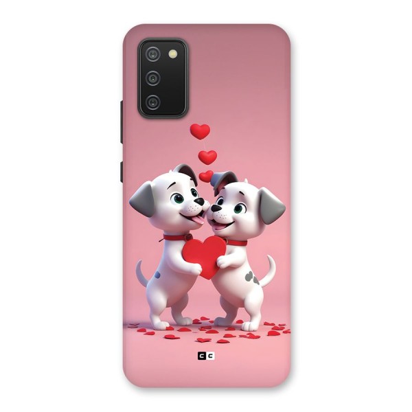 Two Puppies Together Back Case for Galaxy F02s