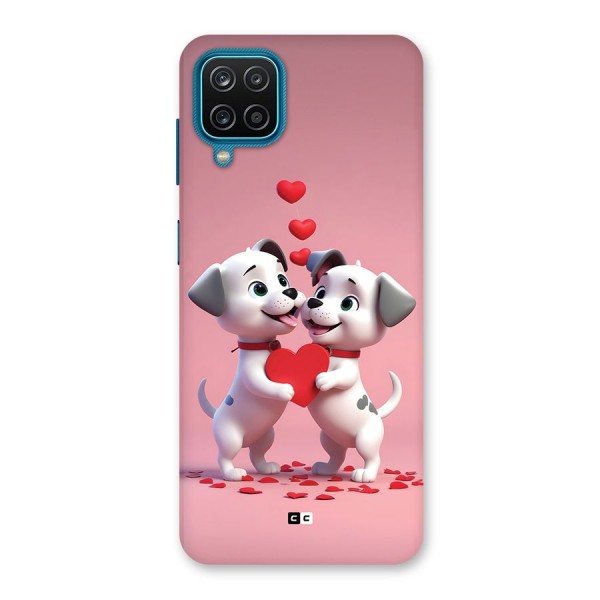 Two Puppies Together Back Case for Galaxy M12