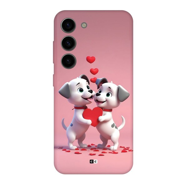 Two Puppies Together Back Case for Galaxy S23