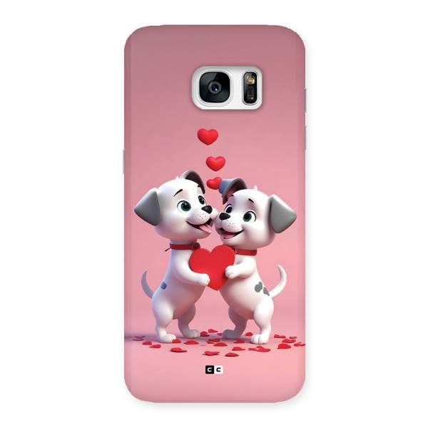 Two Puppies Together Back Case for Galaxy S7 Edge