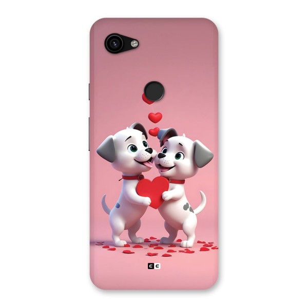 Two Puppies Together Back Case for Google Pixel 3a XL