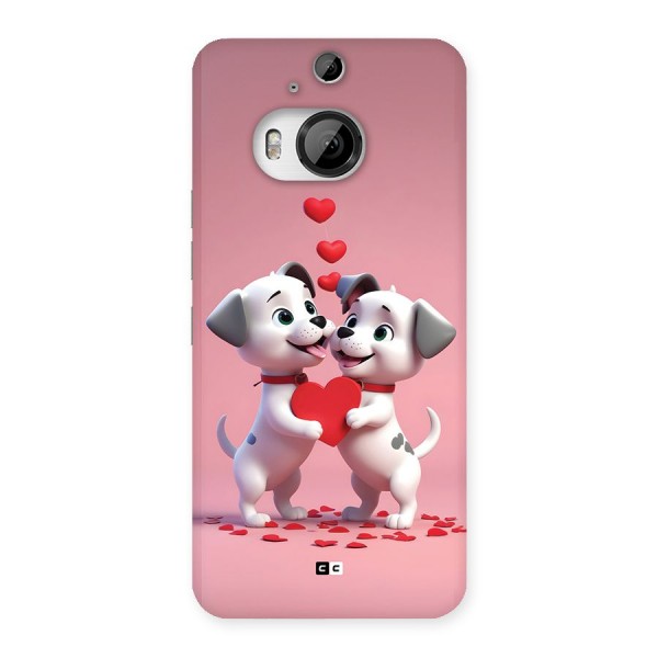 Two Puppies Together Back Case for HTC One M9 Plus