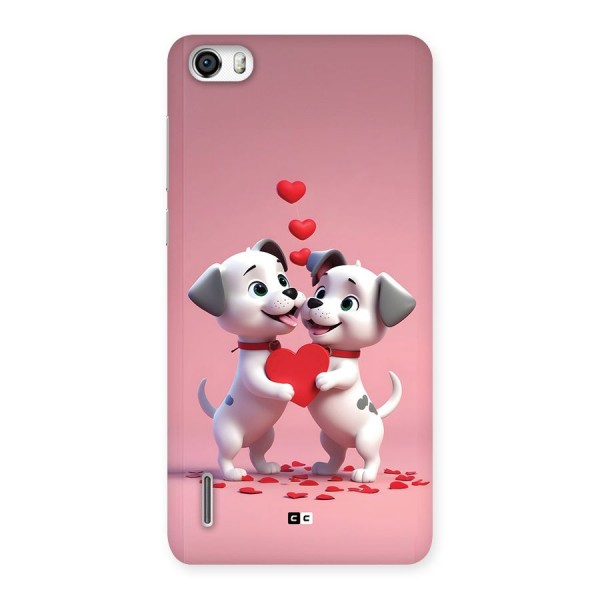 Two Puppies Together Back Case for Honor 6