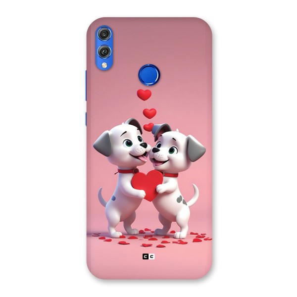 Two Puppies Together Back Case for Honor 8X