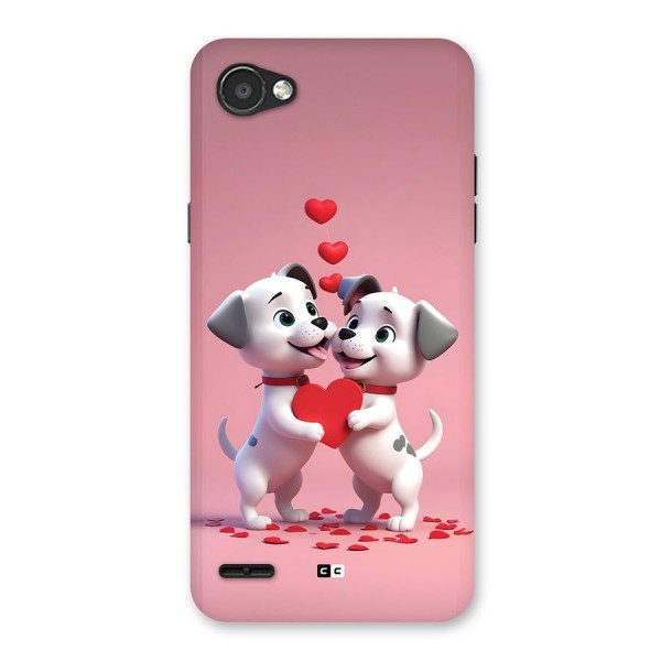 Two Puppies Together Back Case for LG Q6