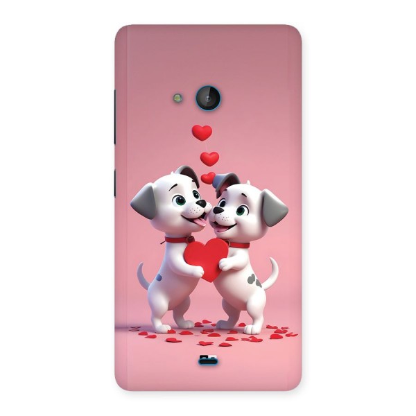 Two Puppies Together Back Case for Lumia 540