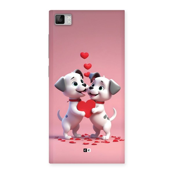 Two Puppies Together Back Case for Mi3