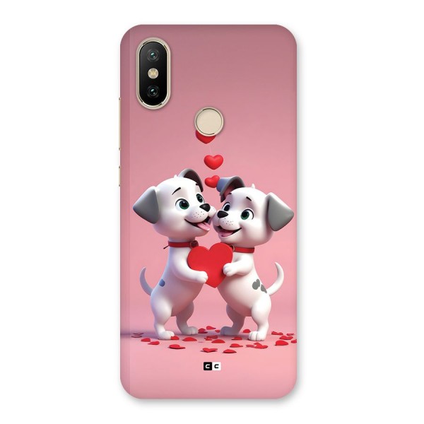 Two Puppies Together Back Case for Mi A2