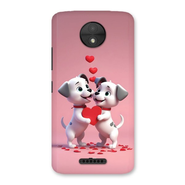 Two Puppies Together Back Case for Moto C