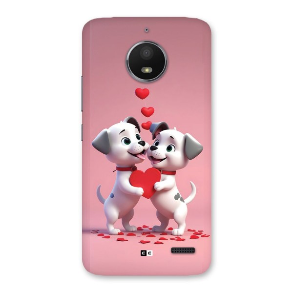 Two Puppies Together Back Case for Moto E4