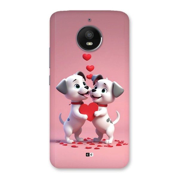 Two Puppies Together Back Case for Moto E4 Plus