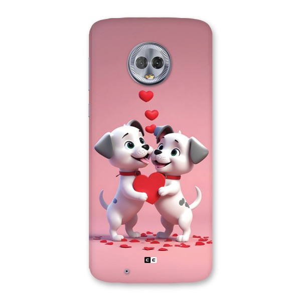 Two Puppies Together Back Case for Moto G6