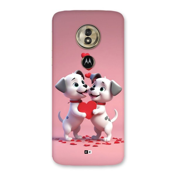 Two Puppies Together Back Case for Moto G6 Play